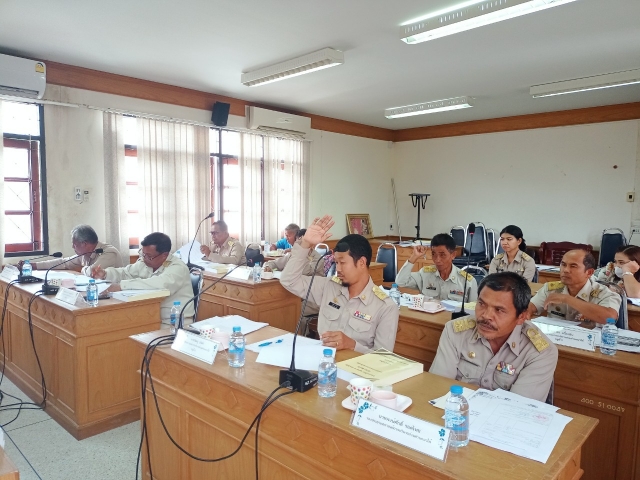 การประชุมสภาองค์การบริหารส่วนตำบลนาใต้สมัยสามัญ สมัยแรก ประจำปี พ.ศ. 2566 วันจันทร์ ที่ 13